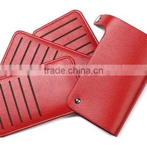 Leather Credit Card Holder Foldable Card Book Leather Case of Bank Card thumbnail-4