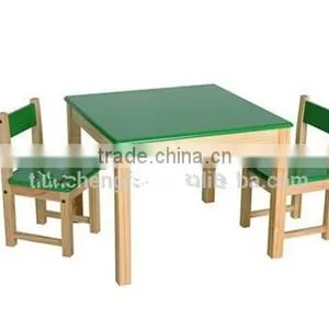 Solid Pine Kids Study Table Chair thumbnail-1