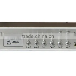 220W 2U Integrated Amplifier With 6-Zone & MP3/FM Radio Antenna thumbnail-1