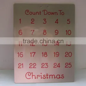 X-mas Tin Plate, Christmas Tin Plate With Magnet thumbnail-1