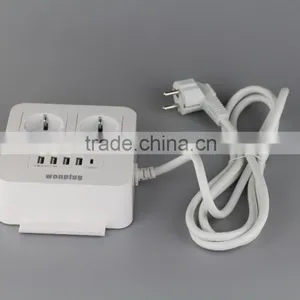 Standard Grounding 2 Schuko Type Wall Socket Multiple Outlets in House/office thumbnail-3