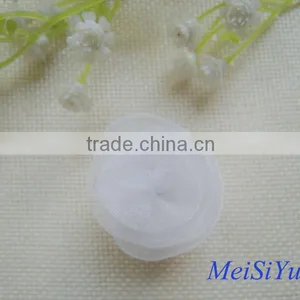 Wholesale Cheap Sheer Ribbon Rolled Rosette for Decoration thumbnail-1