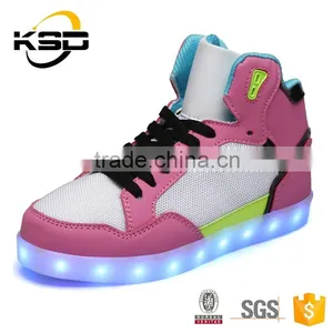 2016 The Latest High Neck Shoes For Men LED Light Up Shoes thumbnail-3
