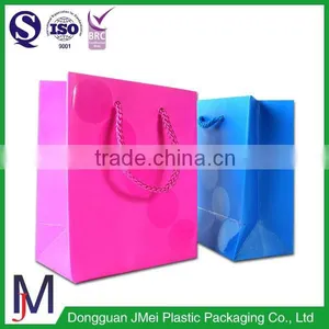 China Red and Blue Paper Bag Handle Small Paper Bags Bulk Wholesale Paper Bags thumbnail-1