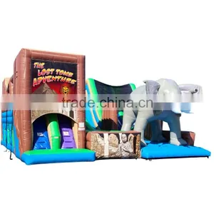 Large Fun City Inflatable Adventure Slide for Adults and Kids thumbnail-1