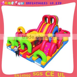 Inflatable Obstacle Slide Inflatable Fun City Inflatable Large Slide thumbnail-1