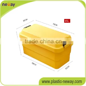 Rectangle Plastic Storage Box With Lid and Handle thumbnail-5