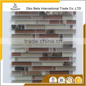 Direct From Factory Fine Price Glass Pebble Mosaic Tile thumbnail-6