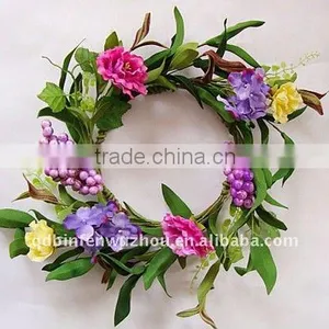 6.25'' Garland Decorative Artificial Funeral Wreaths for Spring Decorations thumbnail-1