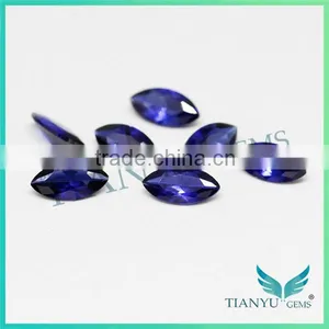 2016 Trending Products 925 Silver Ring With Blue Stone 33# Marquise Cut Stone Corundum Blue Sapphire thumbnail-6