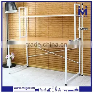 Simple Corner MDF With PVC Computer Desk Table thumbnail-1