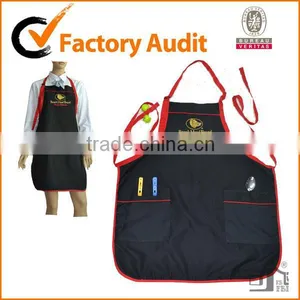 Two Pockets Adjustable Neck Kitchen Cleaning Apron Uniform thumbnail-1