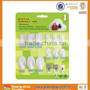 Clear Plastic Hooks Adhesive Plastic Hooks Clear no Screws no Mark Adhesive Sticker Hang Hook thumbnail-5