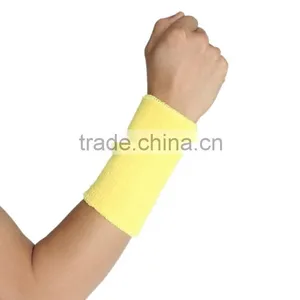 Wrist Sweatband Also Available in Neon Colors - Athletic Cotton Terry Cloth Wristband for Sports thumbnail-1