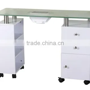 Wholesale Movable Draft Fan Modern Manicure Table Nail Bar Tables Nail Tables for Sale thumbnail-1