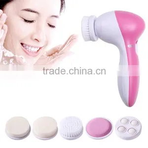 5 IN 1 Multifunction Inductive Charging Sonic Electric Facial Cleansing Brush 5 in 1 Beauty Massager thumbnail-1