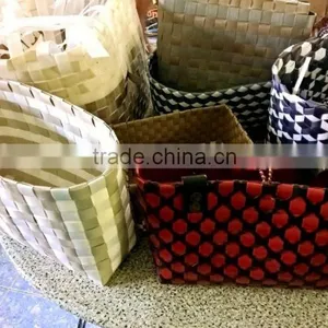 Handmade Woven Polypropylene Fabric Baskets, Woman Bags thumbnail-6