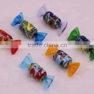 Wholesale 12 Pcs Murano Art Glass Red Christmas Candy Candies Sweets Collectible Display thumbnail-1