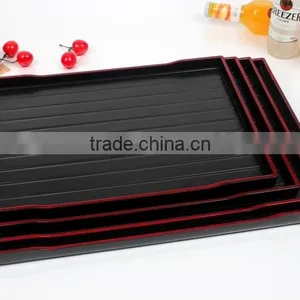 Plastic Rectangular Anti-slip Tray thumbnail-1