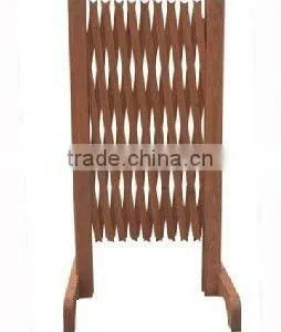 Natural Pine Fir Wood Screen Fence thumbnail-1