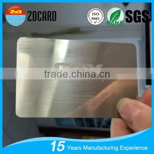 Factory Direct Engraving Brushed Metal Business Cards thumbnail-4