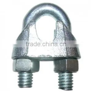 High Quality ZINC PLATED ITALIAN TYPE DROP FORGED WIRE ROPE CLIP thumbnail-6
