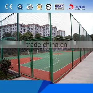 Wholesale Factory Price Metal Stadium or Farm Fencing PVC Coated 9 Gauge 7 Foot Temporary Barrier Chain Link Fence thumbnail-2