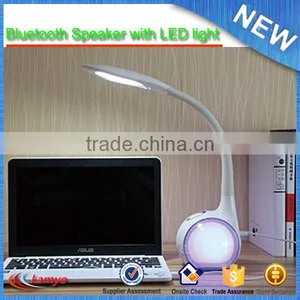 2016 Newest Product Touch Sensor Bluetooth Speaker Desk Lamp With Flexible Neck Lamp thumbnail-5