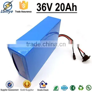 2015 New Arrival 3.7v 18650 Cells 36 Volt 20ah Rechargeable Li-ion Battery Pack 30Amp BMS & 42V Charger thumbnail-4