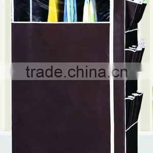Portable Bedroom Wardrobe With Magazize Bags RW90001 thumbnail-1