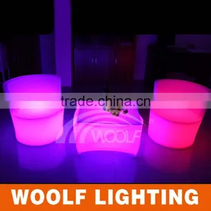 Practical Half Winged Illuminated Shining LED Coffee Chair thumbnail-2