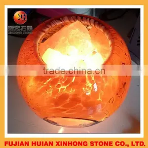 Elegant Himalayan Floor Salt Lamp for Home Decoration thumbnail-5