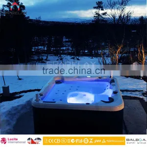 Wholesale China Factory Simple Small Acrylic Bath Tub With PU Pillow thumbnail-2