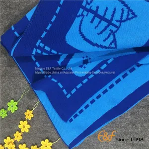 Children Double Jacquard Cartoon Pattern Knitted Blanket thumbnail-2