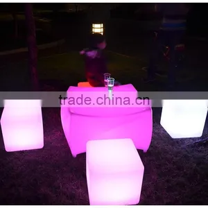 5pcs Color Changing LED Bar Table Set/illuminated Led Bar Table thumbnail-1