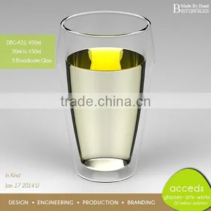 Heat-Resistant Custom New Funky Pyrex Clear Glass Water Mug thumbnail-3