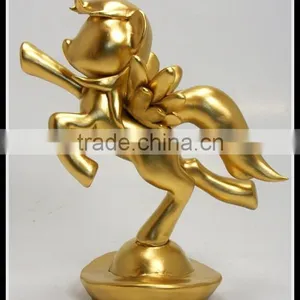 Custom 2016 New Year Souvenirs Metal Gold Flying Horse With Wings thumbnail-1
