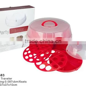 Hot Sale and New PP Double-use Cake Carrier/Cupcake Carrier TH-683 thumbnail-1