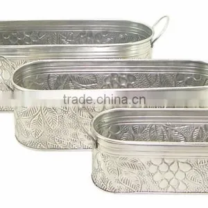 Silver Plated Garden Used Metalic Planters thumbnail-1