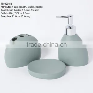 Pink Color Bathroom Accessories Include Lotion Bottle Tumbler and Soap Dish thumbnail-5