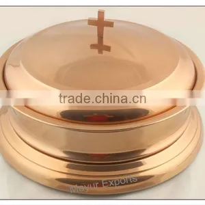 Stainless Steel Communion Tray Set- Copper Finish thumbnail-3