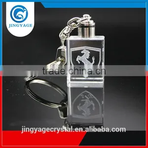 3D Laser Engraved With Car Logo Crystal Led Keychains Photo Led Crystal Key Chain thumbnail-1
