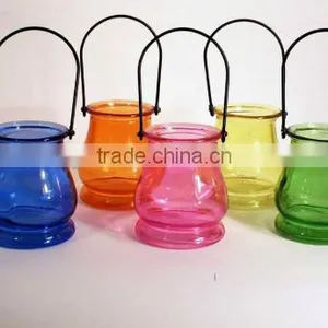 Colorful Special Glass Hurricane Lamp thumbnail-1