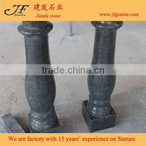 China Impala Black Granite Stone Balcony Railing Designs thumbnail-2