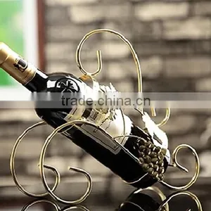 Promotion Metal Wine Bottle Wire Storage Holder thumbnail-1