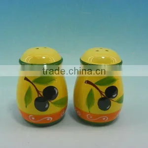 GRAPE YELLOW CERAMIC SALT & PEPPER SHAKER thumbnail-1