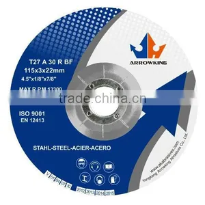 4.5" 115x3x22mm Centre Depressed Grinding Wheels for Steel&iron thumbnail-1