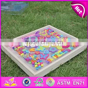 2017 New Design Educational Wooden Threading Toys for Toddlers W11E059 thumbnail-2
