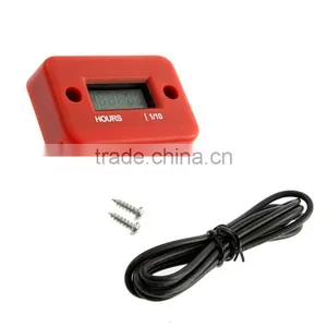 Digital Motorcycle Hour Meter Gauge for Gas Engine Racing Dirt ATV Mower Snowmobile MX Motocros 99999Hrs Wholesale thumbnail-1
