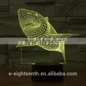 Popular Colorful Touch Panel Round Base Colorful USB 3D Night Light Acrylic Lamp for Christmas Decoration thumbnail-3